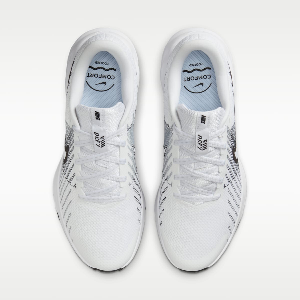 Nike Run Defy Women's Road Running Shoes - White/Smoke Grey/Black