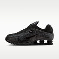Nike Shox R4 Print Women's Shoes - Black/Metallic Silver/Dark Grey/Black