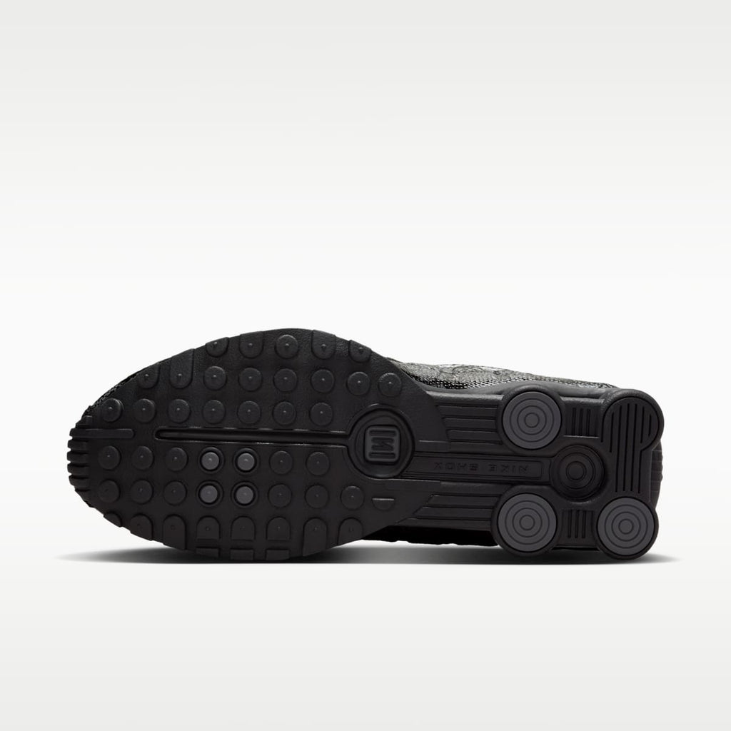 Nike Shox R4 Print Women's Shoes - Black/Metallic Silver/Dark Grey/Black