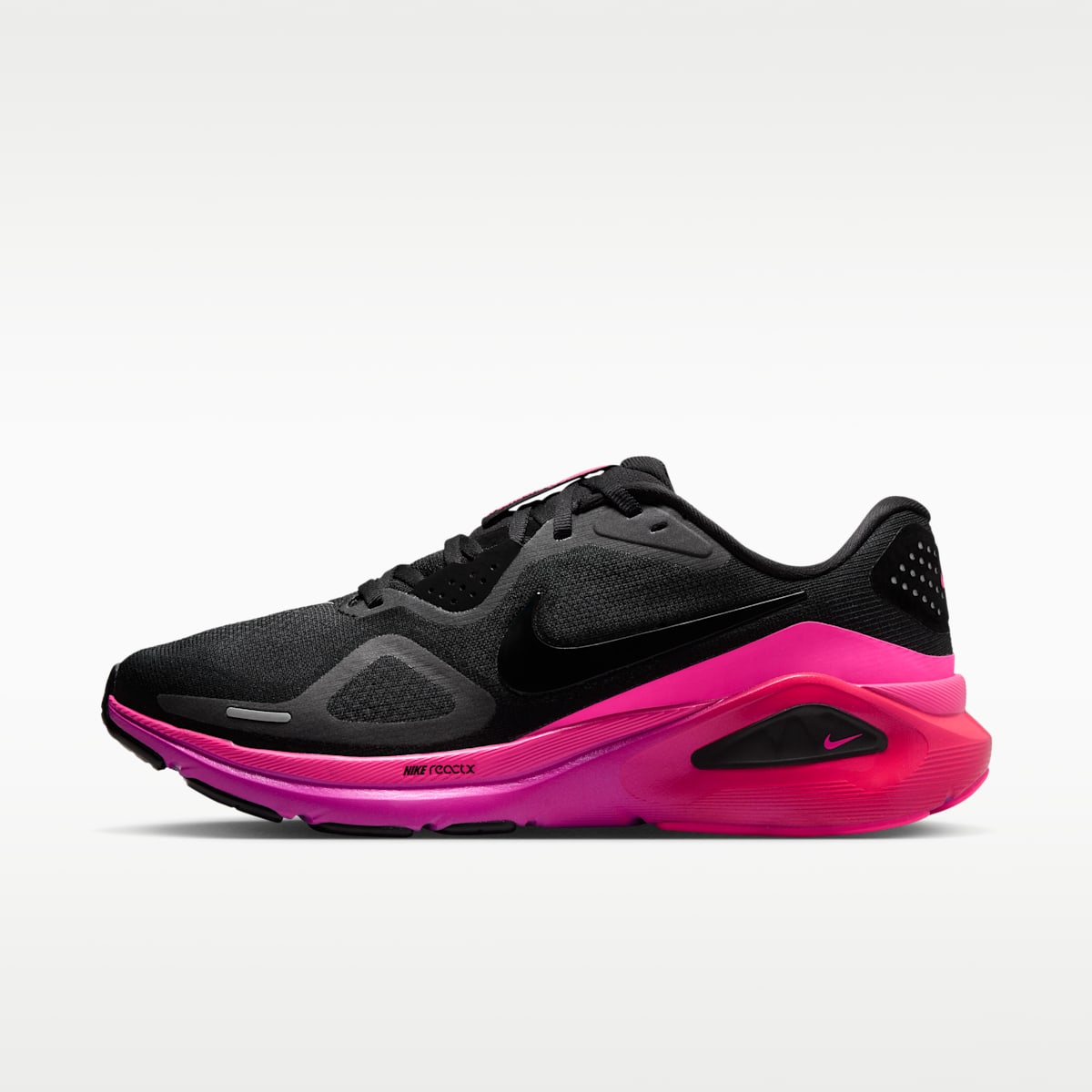 Nike Structure 26 Women's Road Running Shoes - Black/Hyper Pink/Laser Crimson/Black