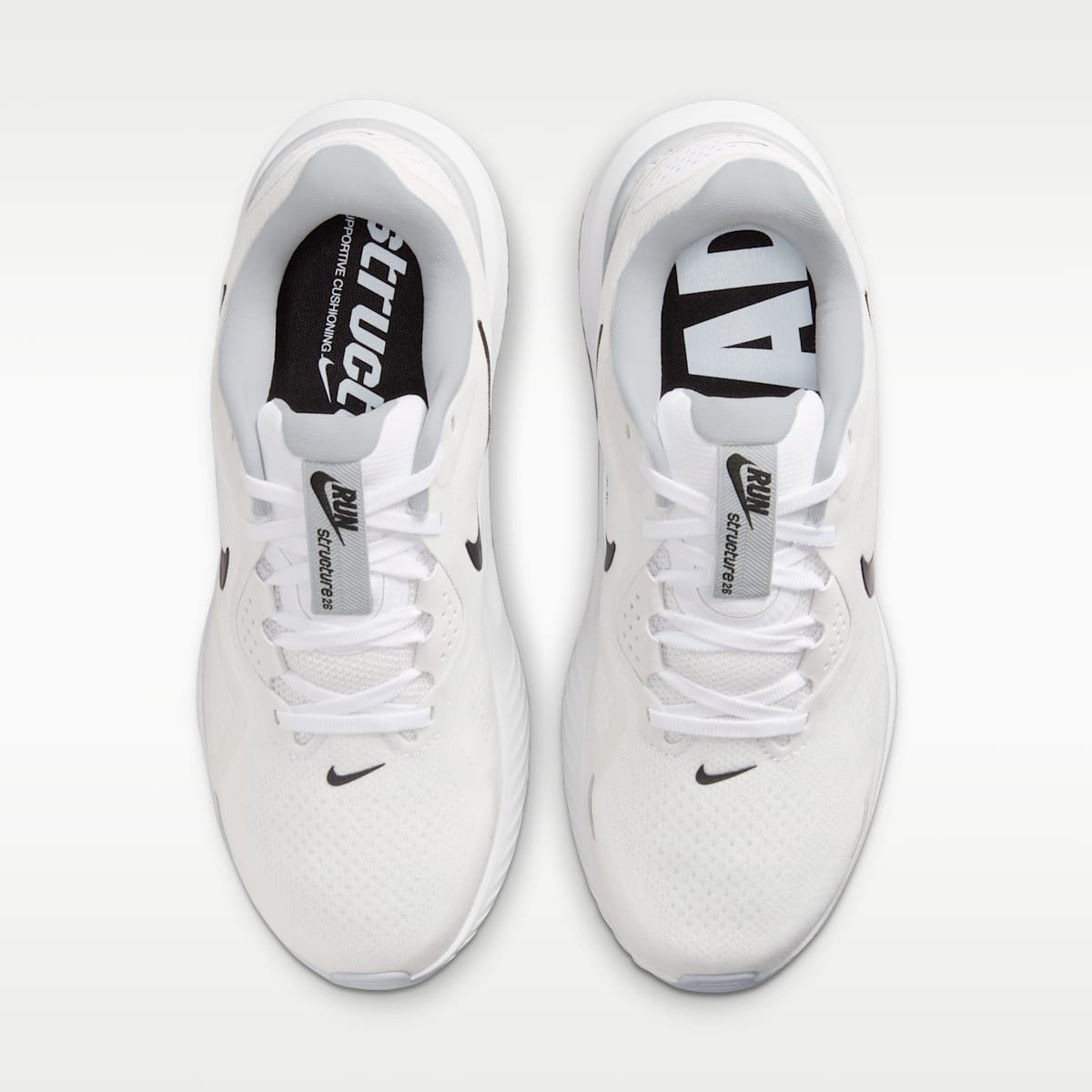 Nike Structure 26 Women's Road Running Shoes - White/Pure Platinum/Black
