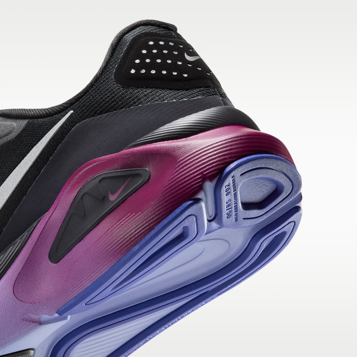 Nike Structure 26 Women's Road Running Shoes - Black/Gridiron/Purple Pulse/Metallic Silver