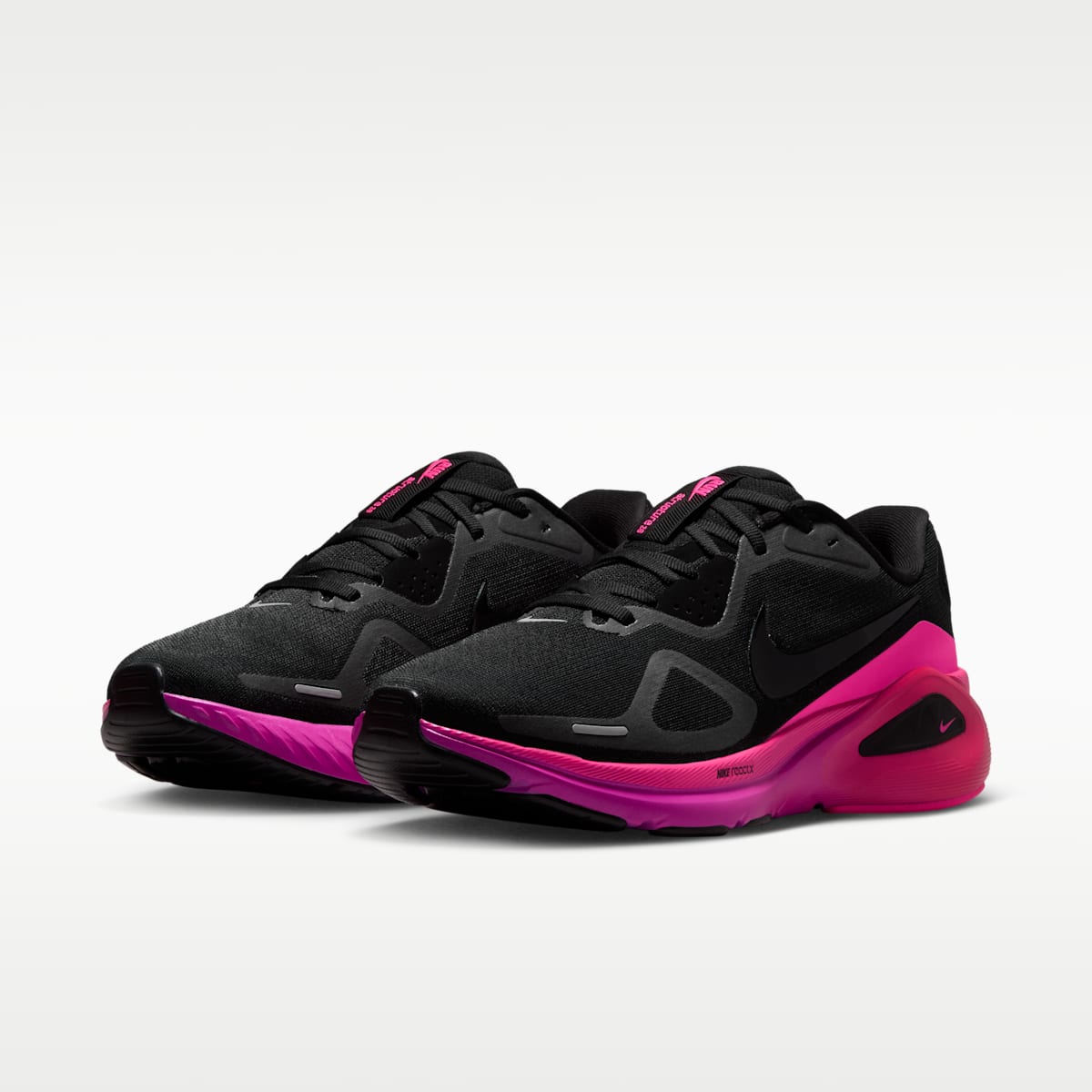 Nike Structure 26 Women's Road Running Shoes - Black/Hyper Pink/Laser Crimson/Black