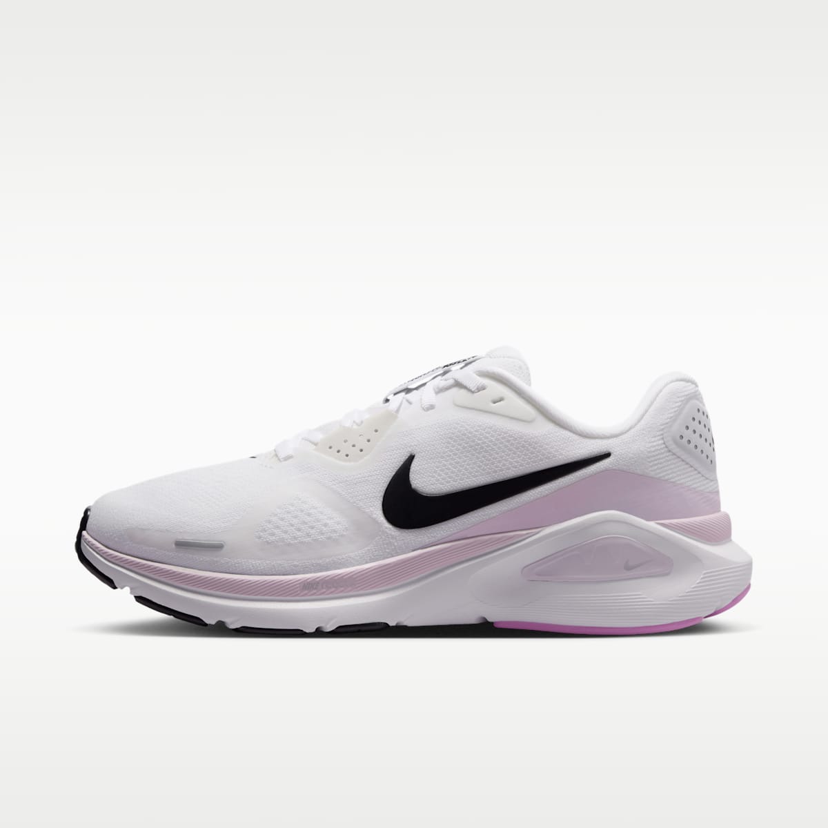 Nike Structure 26 Women's Road Running Shoes - White/Bleached Lilac/Light Magenta/Black