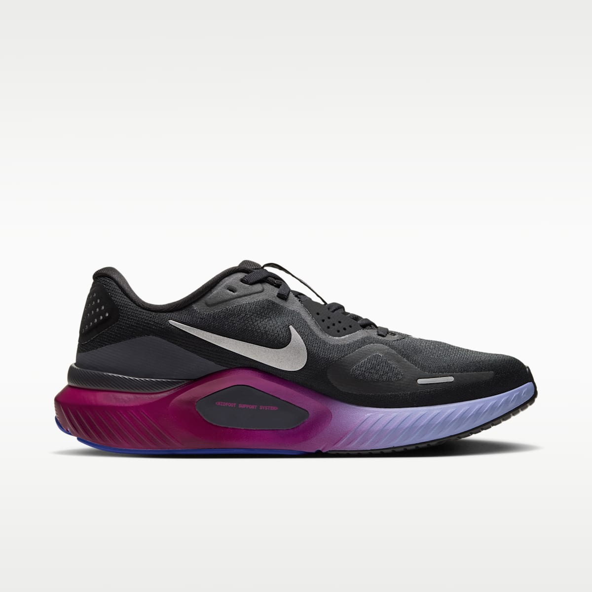 Nike Structure 26 Women's Road Running Shoes - Black/Gridiron/Purple Pulse/Metallic Silver