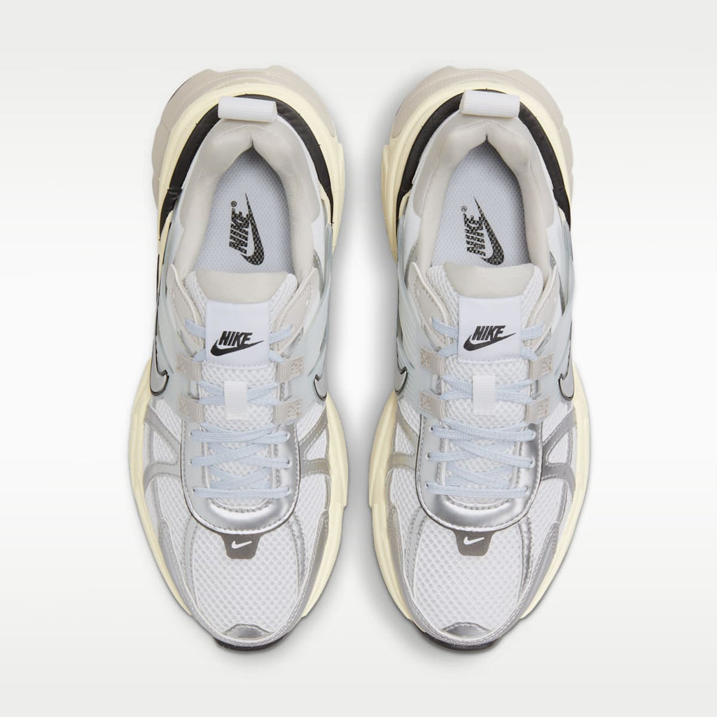 Nike V2K Run Women's Shoes with Reflective Accents - Summit White/Pure Platinum/Light Iron Ore/Metallic Silver