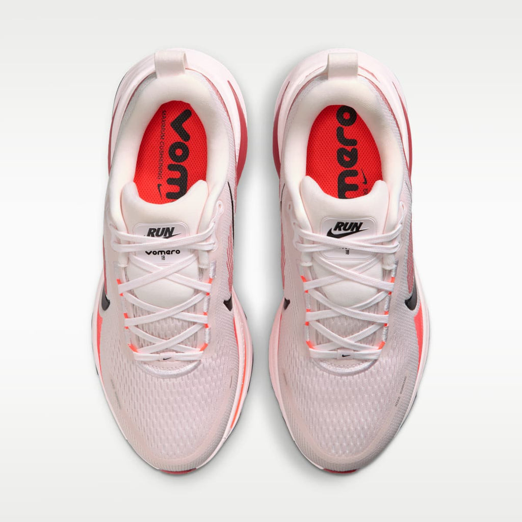 Nike Vomero 18 Women's Road Running Shoes - Pearl Pink/Team Crimson/Bright Crimson/Black