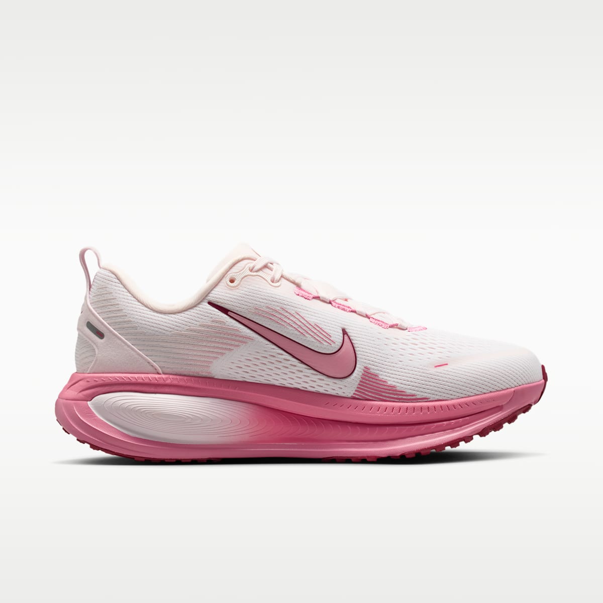 Nike Vomero 18 Women's Road Running Shoes - White/Pearl Pink/Team Red/Peony