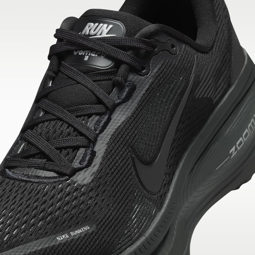 Nike Vomero 18 Women's Road Running Shoes - Black/Dark Smoke Grey/Light Smoke Grey/Black