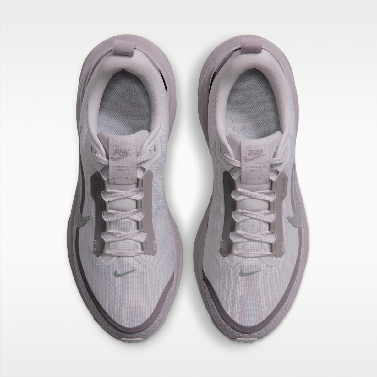 Nike Vomero 18 GORE-TEX Women's Waterproof Road Running Shoes with Reflective Accents - Vast Grey/Silver Lilac/Metallic Silver