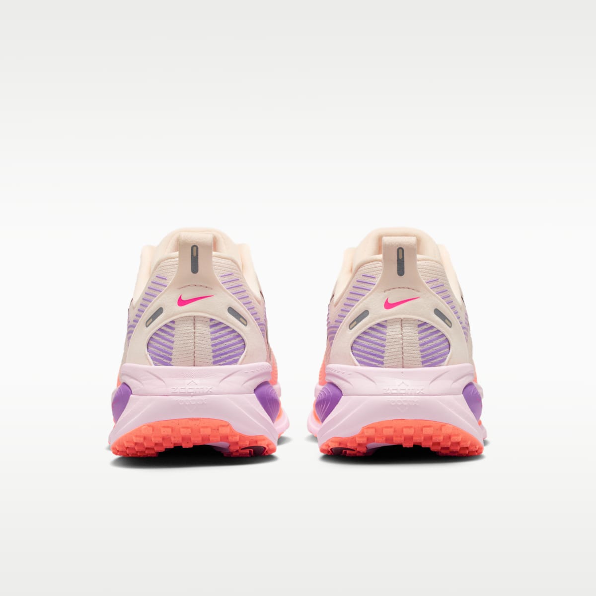Nike Vomero 18 Women's Road Running Shoes (Wide) - Chalk/Pink Foam/Bright Violet/Tattoo