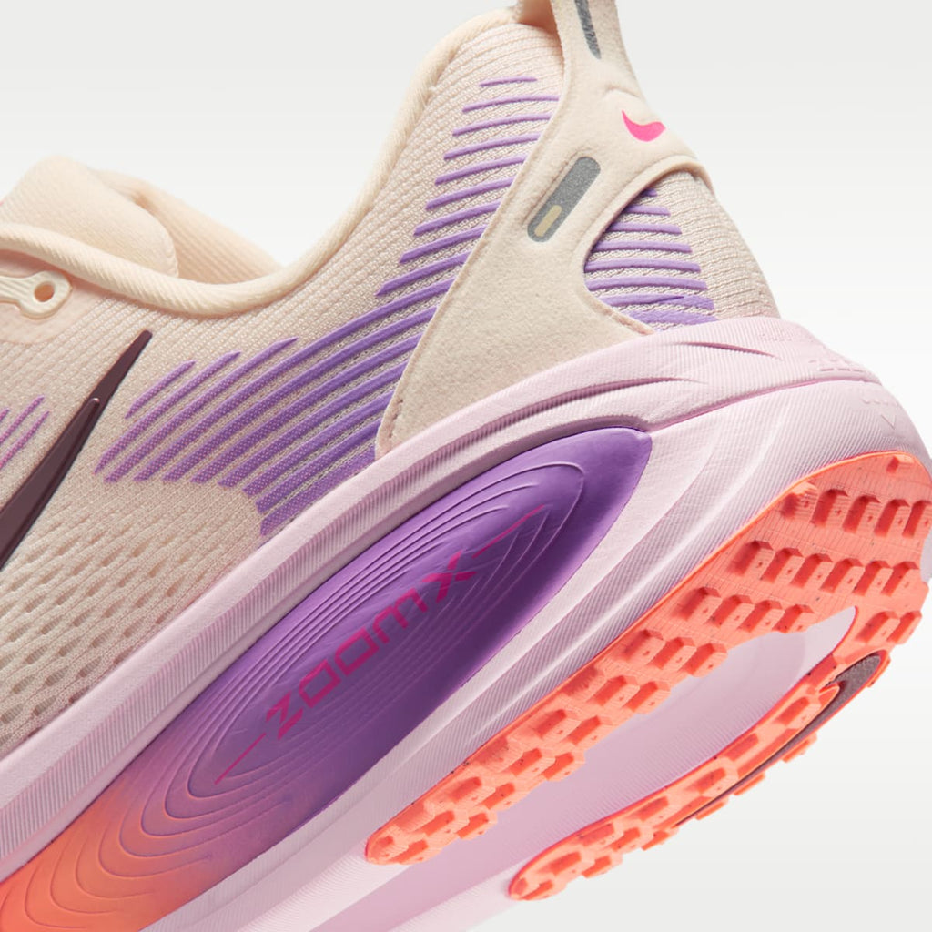 Nike Vomero 18 Women's Road Running Shoes (Wide) - Chalk/Pink Foam/Bright Violet/Tattoo