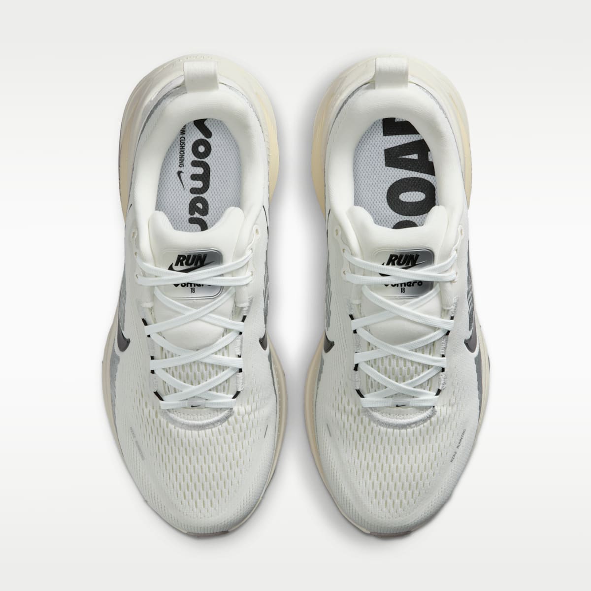Nike Vomero 18 Women's Road Running Shoes (Wide) - Summit White/Coconut Milk/Sail/Black