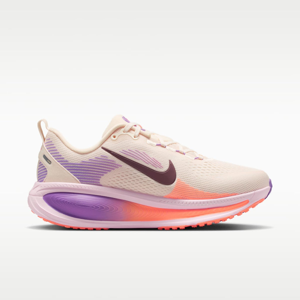 Nike Vomero 18 Women's Road Running Shoes (Wide) - Chalk/Pink Foam/Bright Violet/Tattoo