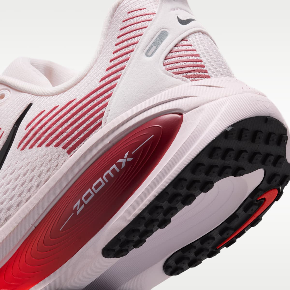 Nike Vomero 18 Women's Road Running Shoes - Pearl Pink/Team Crimson/Bright Crimson/Black