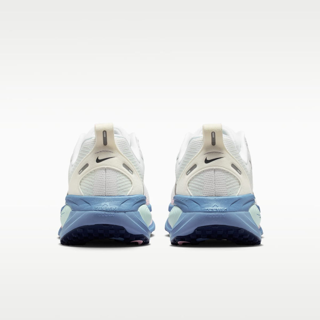 Nike Vomero 18 Women's Road Running Shoes - White/Work Blue/Barely Green/Midnight Navy