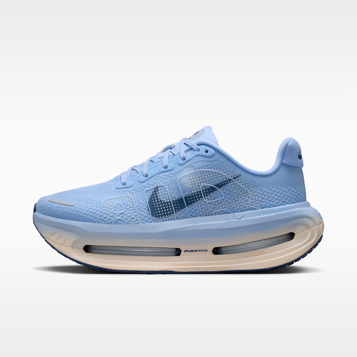 Nike Vomero Premium Women's Road Running Shoes - Aluminum/Barely Orange/Football Grey/Mystic Navy