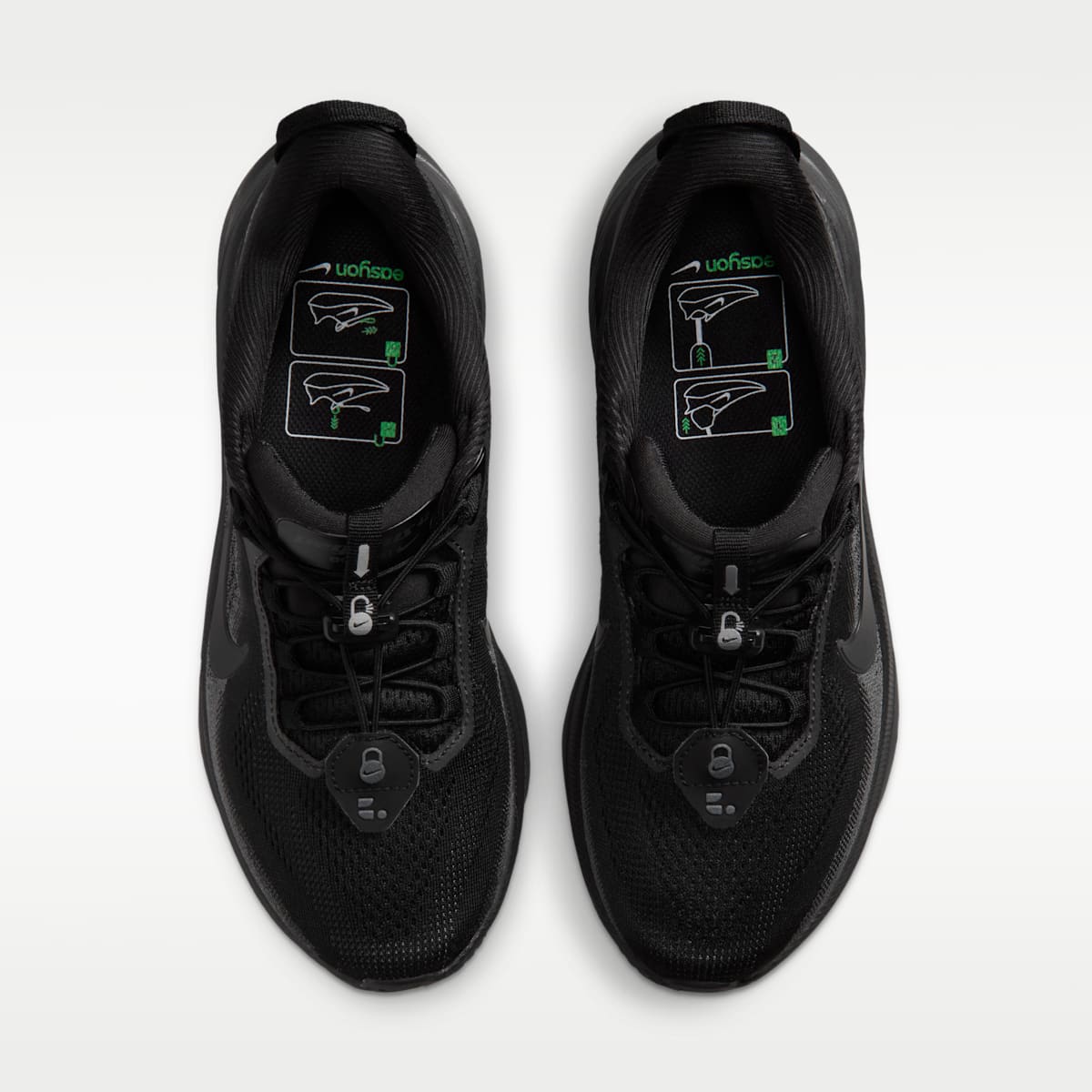 Nike Pegasus 42 EasyOn Women's Road Running Shoes - Black/Anthracite/Black