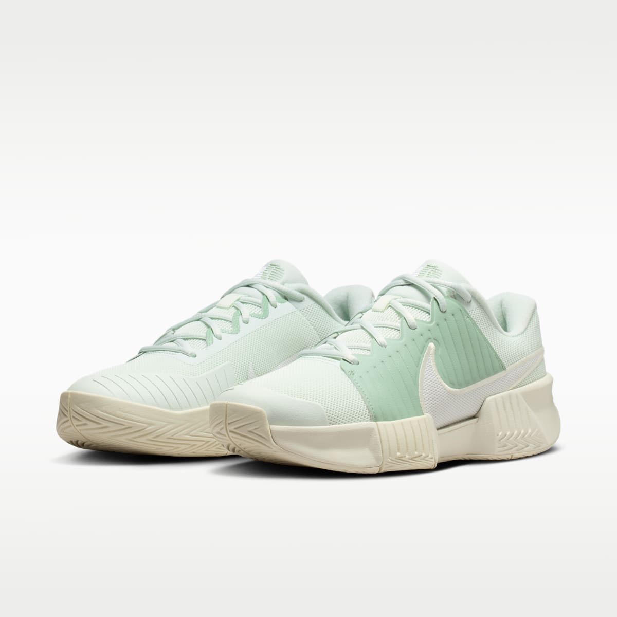 Nike Zoom GP Challenge Pro Women's Hard Court Tennis Shoes - Steam/Barely Green/Sea Glass/White
