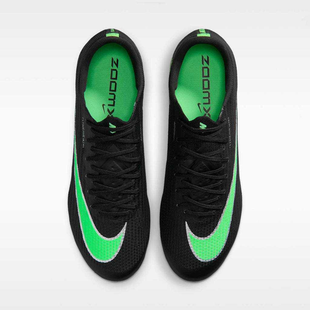 Nike Mercurial Superfly 11 Elite Artificial-Grass Low-Top Soccer Cleats - Black/Black/Illusion Green - Image 4
