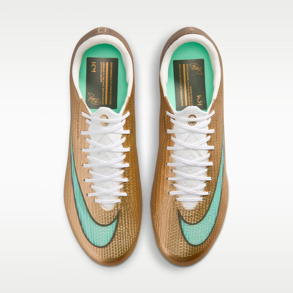 Nike Mercurial Superfly 11 Elite "Kylian Mbappé" Artificial-Grass Low-Top Soccer Cleats - Metallic Gold/Green Glow - Image 4