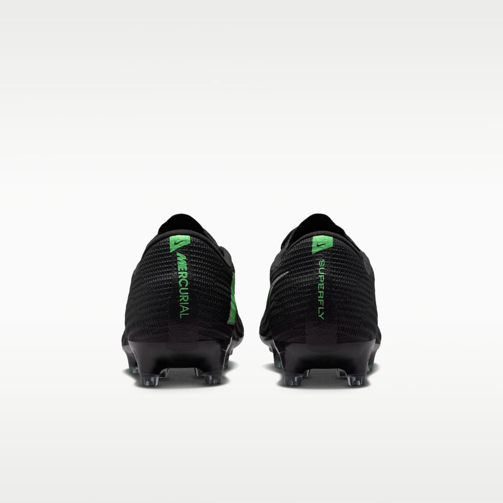 Nike Mercurial Superfly 11 Elite Artificial-Grass Low-Top Soccer Cleats - Black/Black/Illusion Green - Image 6