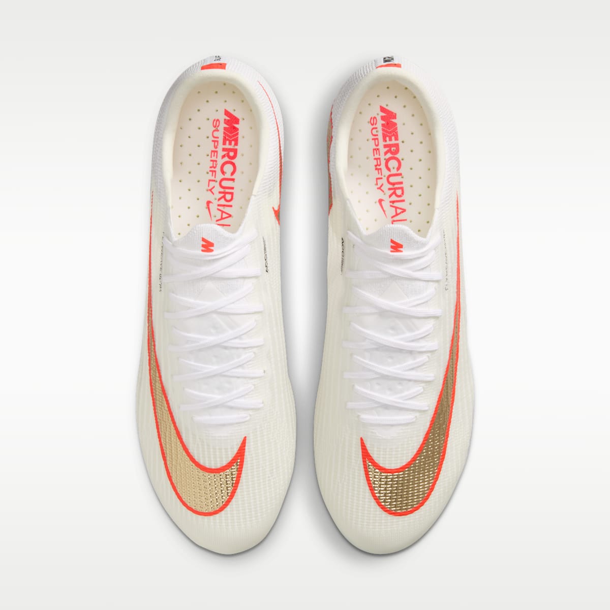 Nike Mercurial Superfly 11 Elite Artificial-Grass Low-Top Soccer Cleats - White/Bright Crimson/Blur - Image 4