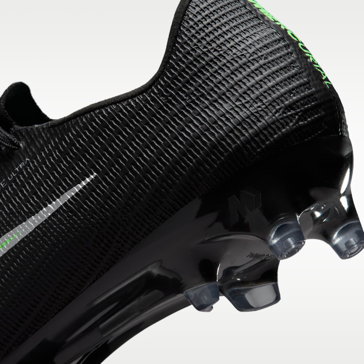 Nike Mercurial Superfly 11 Elite Artificial-Grass Low-Top Soccer Cleats - Black/Black/Illusion Green - Image 9