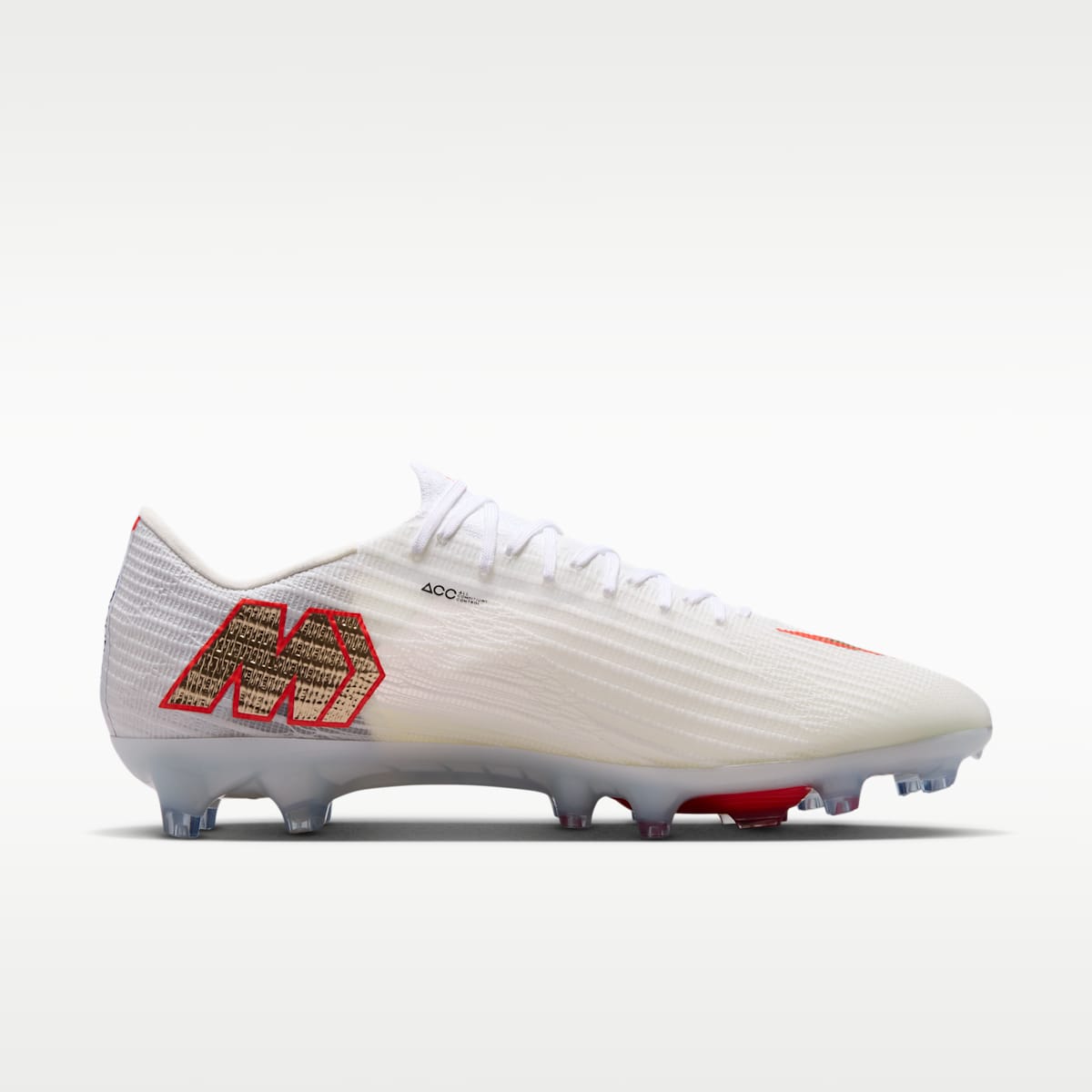 Nike Mercurial Superfly 11 Elite Artificial-Grass Low-Top Soccer Cleats - White/Bright Crimson/Blur - Image 3