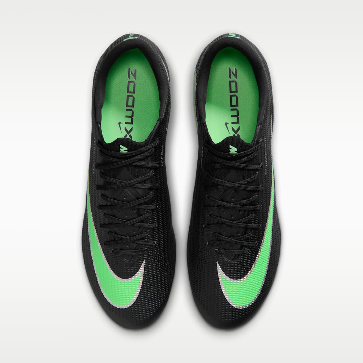 Nike Mercurial Superfly 11 Elite Firm-Ground Low-Top Soccer Cleats - Black/Black/Illusion Green - Image 4
