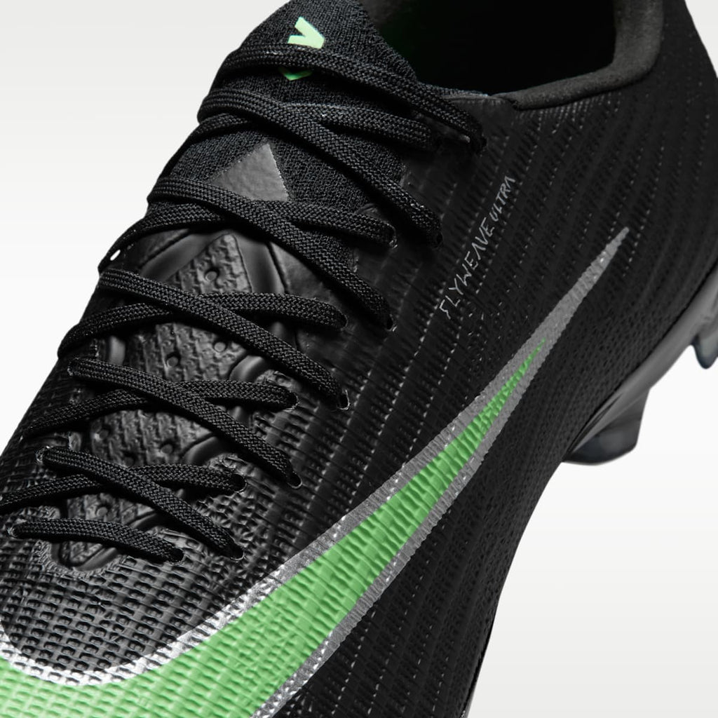 Women's Nike Mercurial Superfly 11 Elite Firm-Ground Low-Top Soccer Cleats - Black/Black/Illusion Green
