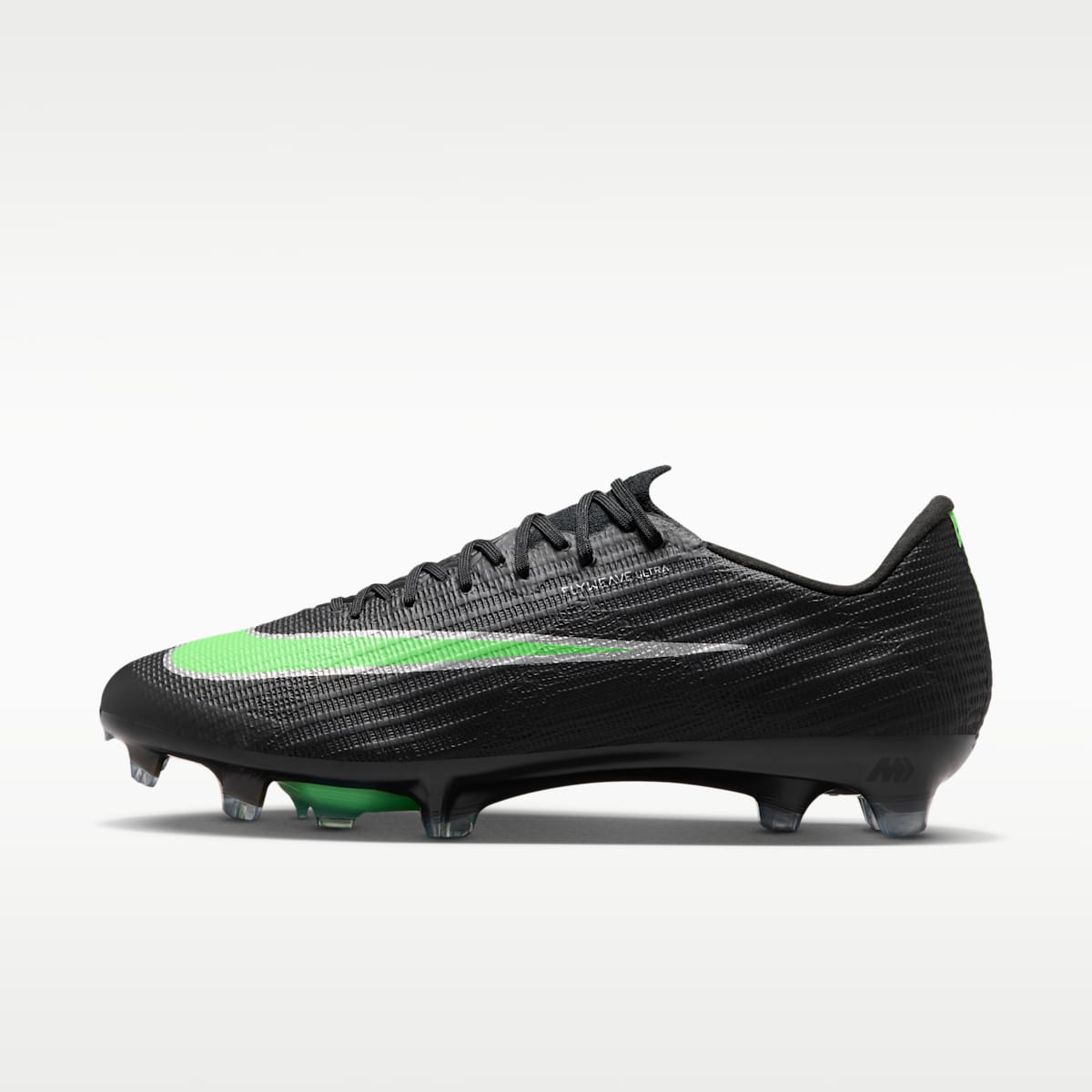 Women's Nike Mercurial Superfly 11 Elite Firm-Ground Low-Top Soccer Cleats - Black/Black/Illusion Green