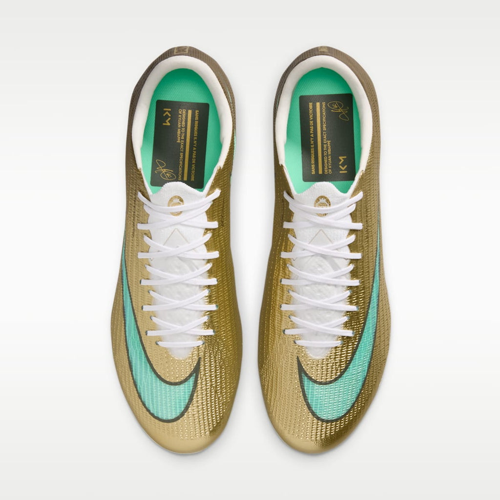 Nike Mercurial Superfly 11 Elite "Kylian Mbappé" Firm-Ground Low-Top Soccer Cleats - Metallic Gold/Green Glow - Image 4