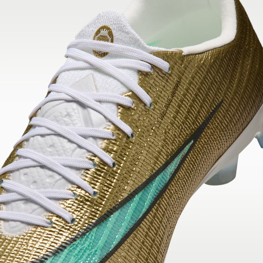 Nike Mercurial Superfly 11 Elite "Kylian Mbappé" Firm-Ground Low-Top Soccer Cleats - Metallic Gold/Green Glow - Image 8