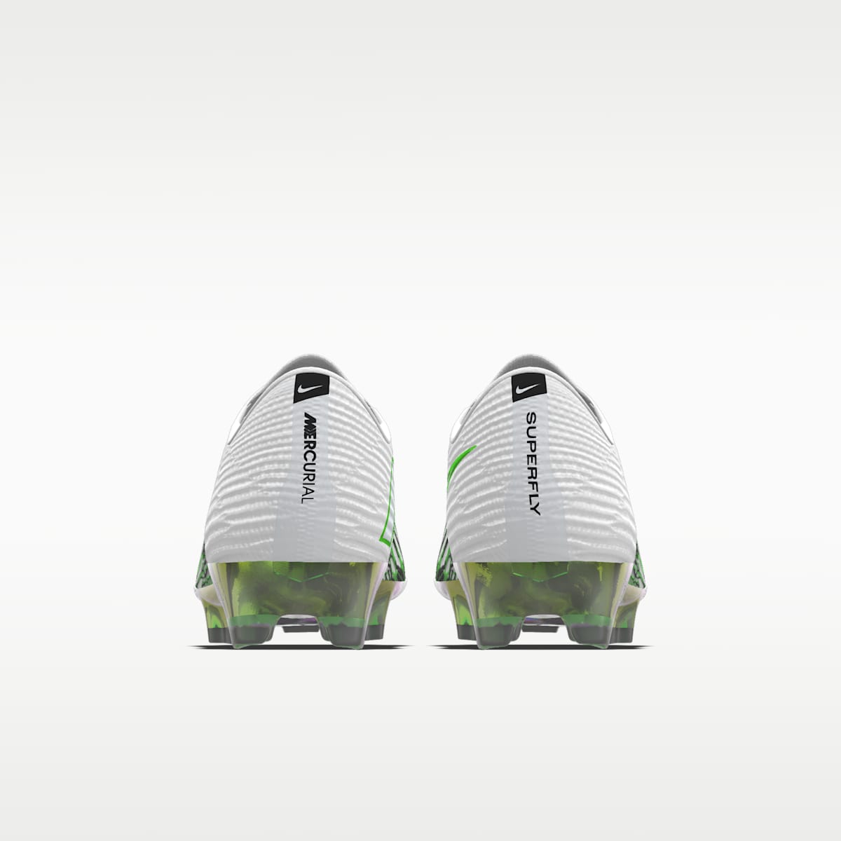 Nike Mercurial Superfly 11 Elite By You Custom Firm-Ground Low-Top Soccer Cleats - White/White - Image 5