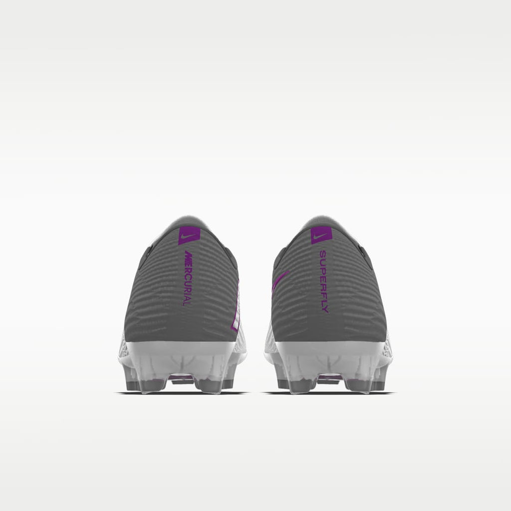 Nike Mercurial Superfly 11 Elite By You Custom Firm-Ground Low-Top Soccer Cleats - White/White - Image 5