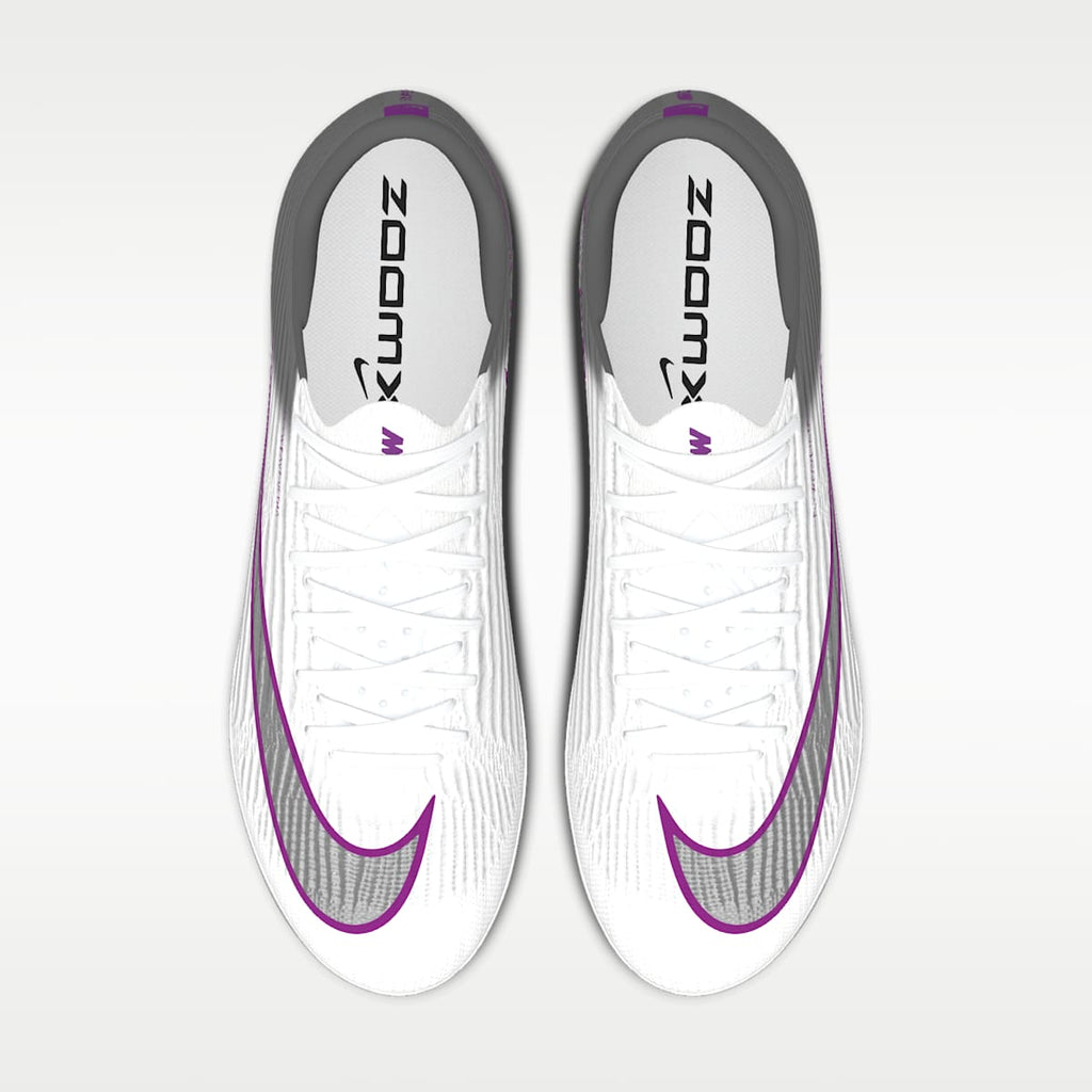 Nike Mercurial Superfly 11 Elite By You Custom Firm-Ground Low-Top Soccer Cleats - White/White - Image 4