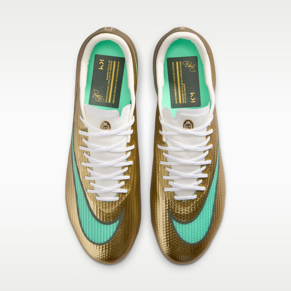 Nike Mercurial Superfly 11 Pro "Kylian Mbappé" Firm-Ground Low-Top Soccer Cleats - Metallic Gold/Green Glow - Image 4