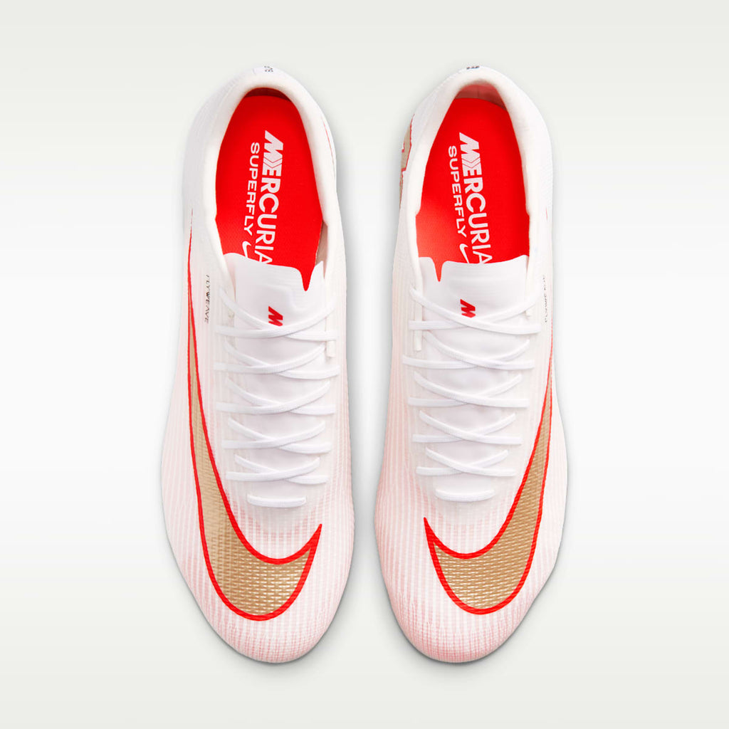 Nike Mercurial Superfly 11 Pro Firm-Ground Low-Top Soccer Cleats - White/Bright Crimson/Blur - Image 4
