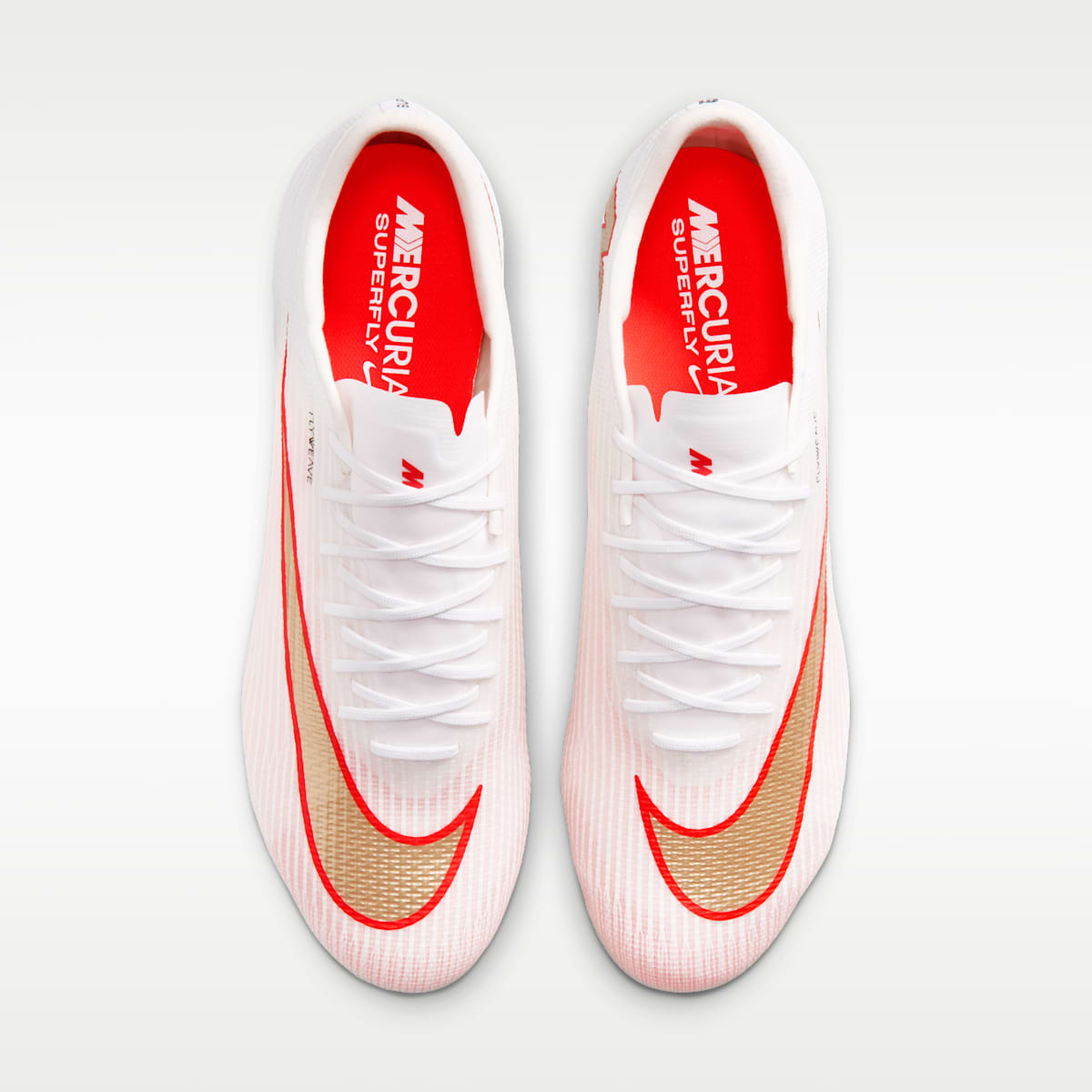 Nike Mercurial Superfly 11 Pro Firm-Ground Low-Top Soccer Cleats - White/Bright Crimson/Blur - Image 4