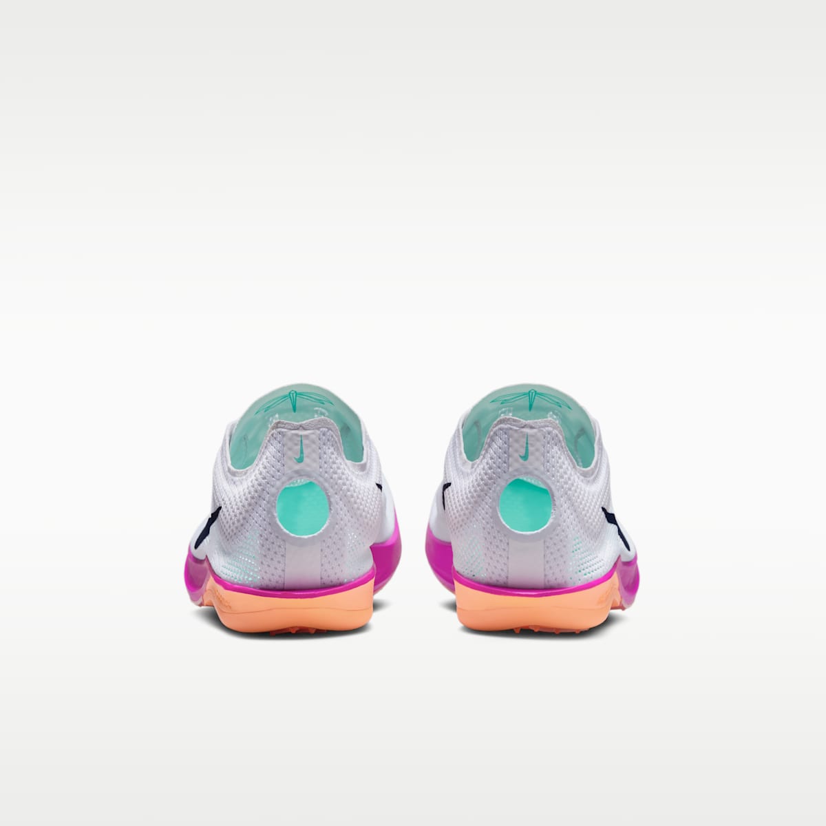 Women's Nike Dragonfly 2 Track & Field Distance Spikes - White/Hyper Turquoise/Fire Pink/Obsidian
