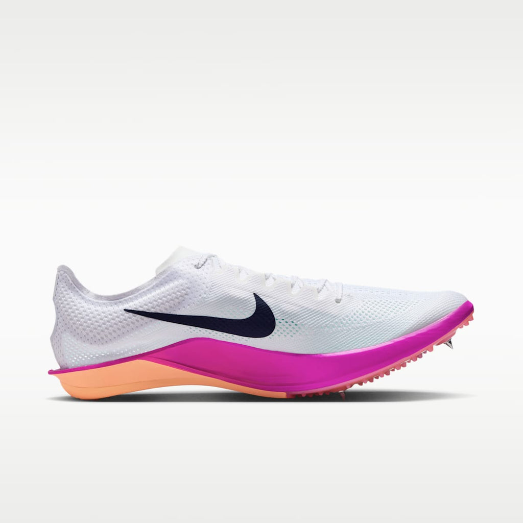 Women's Nike Dragonfly 2 Track & Field Distance Spikes - White/Hyper Turquoise/Fire Pink/Obsidian