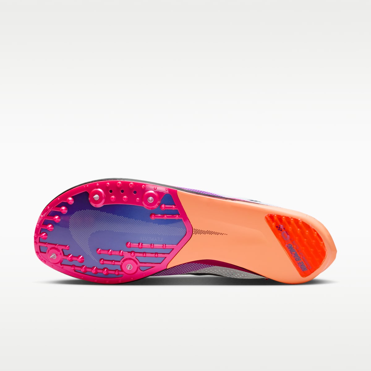 Nike Dragonfly 2 Elite Track & Field Distance Spikes - White/Hyper Violet/Bright Crimson/Obsidian - Image 2
