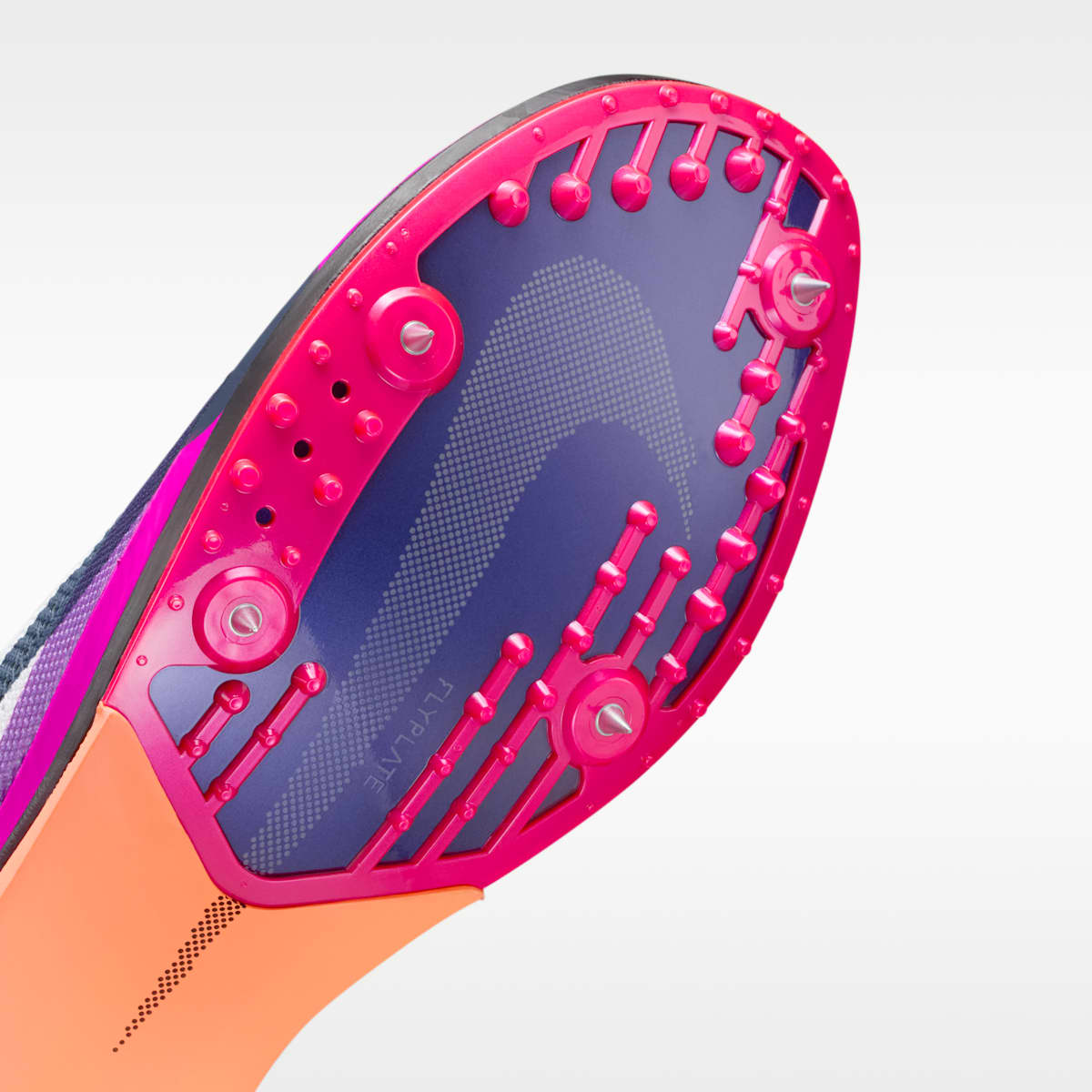 Nike Dragonfly 2 Elite Track & Field Distance Spikes - White/Hyper Violet/Bright Crimson/Obsidian - Image 7