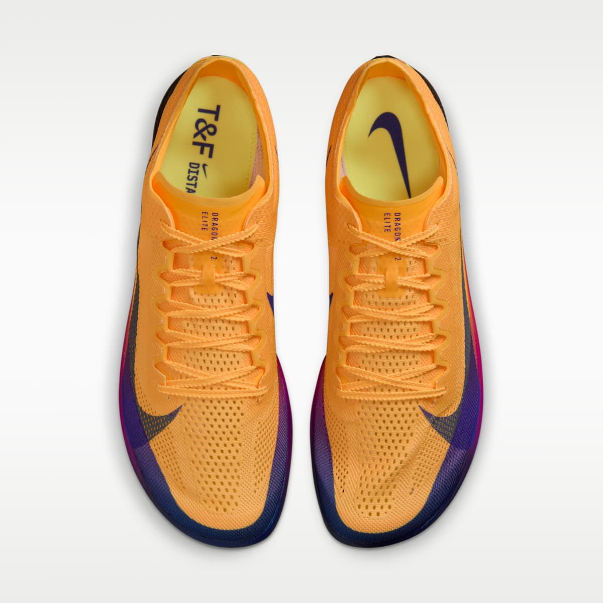 Nike Dragonfly 2 Elite Track & Field Distance Spikes - Citron Pulse/Volt Ice/Laser Orange/Indigo Burst - Image 4