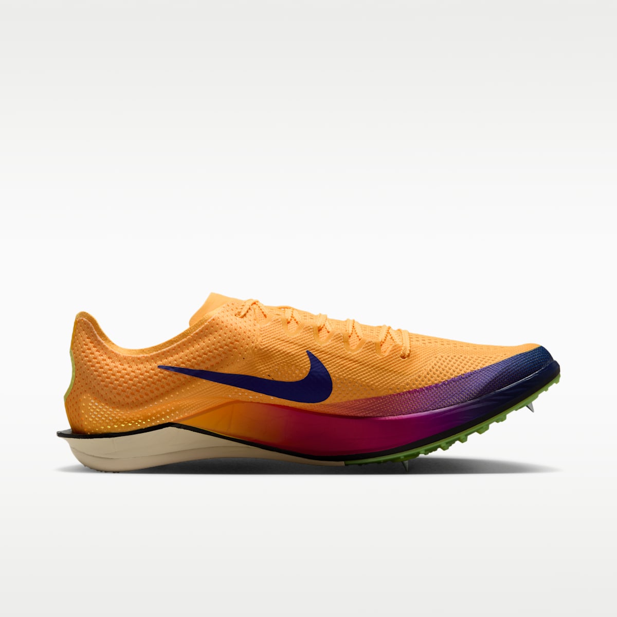 Women's Nike Dragonfly 2 Elite Track & Field Distance Spikes - Citron Pulse/Volt Ice/Laser Orange/Indigo Burst