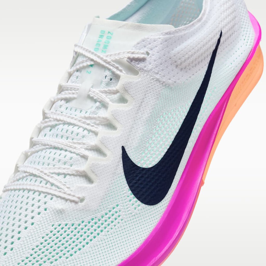 Women's Nike Dragonfly 2 Track & Field Distance Spikes - White/Hyper Turquoise/Fire Pink/Obsidian