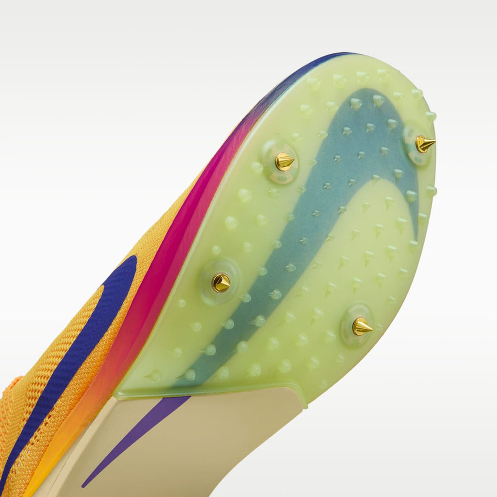 Nike Dragonfly 2 Track & Field Distance Spikes - Citron Pulse/Vivid Purple/Indigo Burst - Image 7
