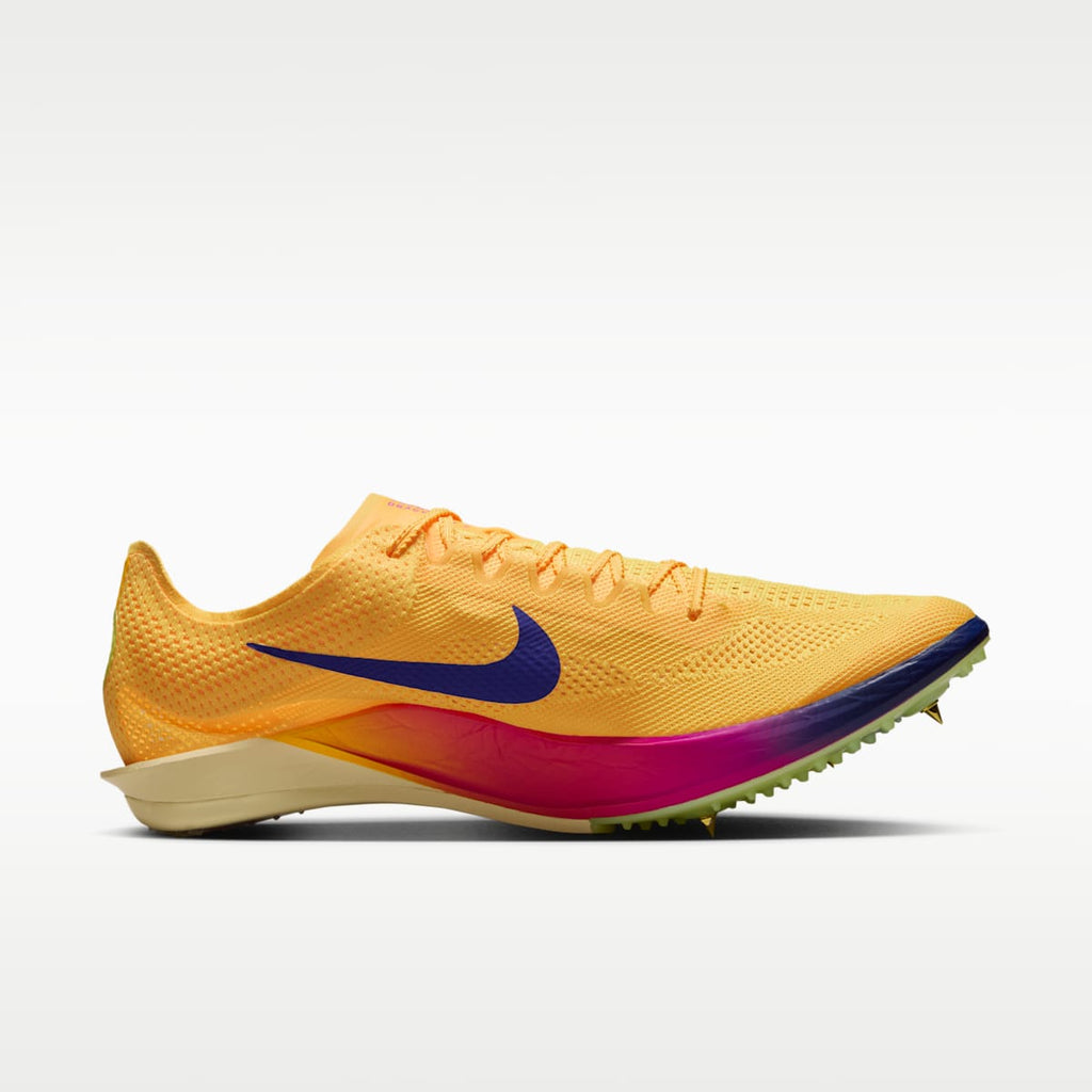 Women's Nike Dragonfly 2 Track & Field Distance Spikes - Citron Pulse/Vivid Purple/Indigo Burst