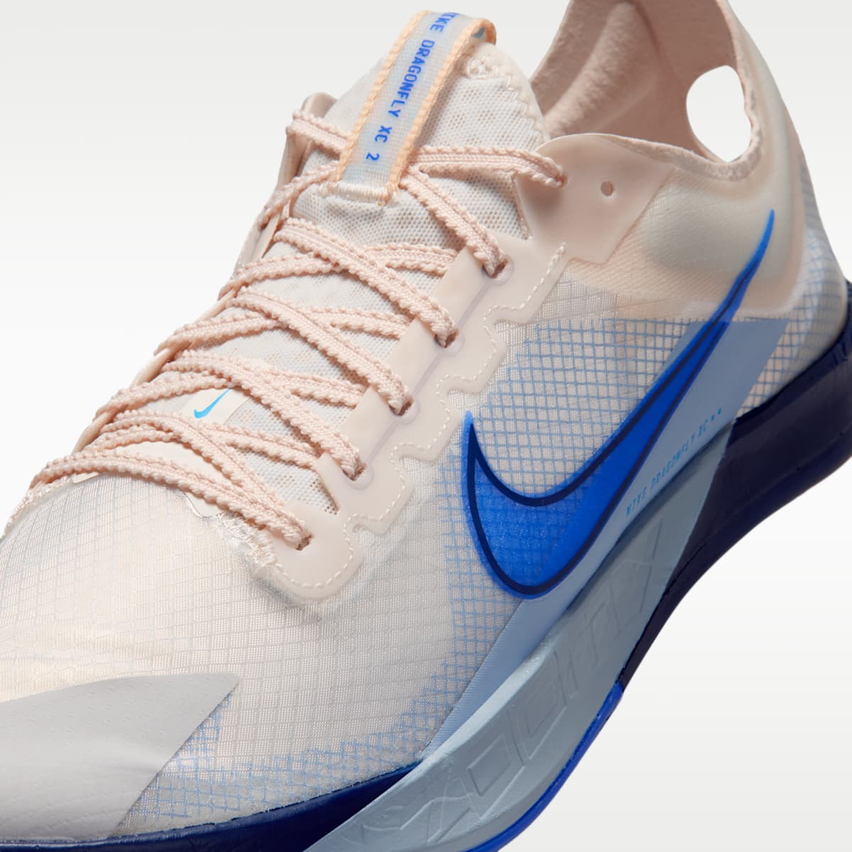 Women's Nike Dragonfly XC 2 Cross-Country Spikes - Chalk/Blue Void/Light Armory Blue/Racer Blue